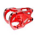 Maxbell Mountain Bike Stem Part 0 Degree Replacement for Downhill Road Bike Mountain Red