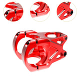 Maxbell Mountain Bike Stem Part 0 Degree Replacement for Downhill Road Bike Mountain Red