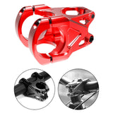 Maxbell Mountain Bike Stem Part 0 Degree Replacement for Downhill Road Bike Mountain Red