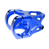 Maxbell Mountain Bike Stem Part 0 Degree Replacement for Downhill Road Bike Mountain Blue