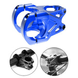 Maxbell Mountain Bike Stem Part 0 Degree Replacement for Downhill Road Bike Mountain Blue