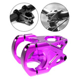 Maxbell Mountain Bike Stem Part 0 Degree Replacement for Downhill Road Bike Mountain Purple