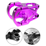 Maxbell Mountain Bike Stem Part 0 Degree Replacement for Downhill Road Bike Mountain Purple