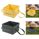 Maxbell Folding Water Bucket Foldable Storage Bucket for Gardening Traveling Fishing Yellow