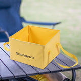 Maxbell Folding Water Bucket Foldable Storage Bucket for Gardening Traveling Fishing Yellow