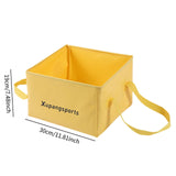 Maxbell Folding Water Bucket Foldable Storage Bucket for Gardening Traveling Fishing Yellow