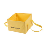 Maxbell Folding Water Bucket Foldable Storage Bucket for Gardening Traveling Fishing Yellow