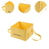 Maxbell Folding Water Bucket Foldable Storage Bucket for Gardening Traveling Fishing Yellow