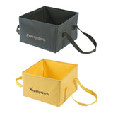 Maxbell Folding Water Bucket Foldable Storage Bucket for Gardening Traveling Fishing Yellow