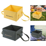 Maxbell Folding Water Bucket Foldable Storage Bucket for Gardening Traveling Fishing Yellow