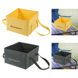 Maxbell Folding Water Bucket Foldable Storage Bucket for Gardening Traveling Fishing Yellow