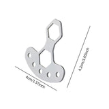 Maxbell Fishing Reel Wrench Fishing Reel Maintenance Tool for M7 M8 Nuts Enthusiasts Silver