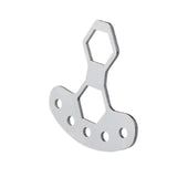 Maxbell Fishing Reel Wrench Fishing Reel Maintenance Tool for M7 M8 Nuts Enthusiasts Silver