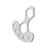 Maxbell Fishing Reel Wrench Fishing Reel Maintenance Tool for M7 M8 Nuts Enthusiasts Silver