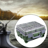 Maxbell Multifunctional Lure Box Waterproof for Outdoor Saltwater Freshwater Camping Green