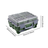 Maxbell Multifunctional Lure Box Waterproof for Outdoor Saltwater Freshwater Camping Green