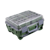 Maxbell Multifunctional Lure Box Waterproof for Outdoor Saltwater Freshwater Camping Green