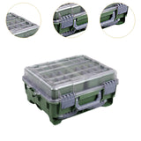 Maxbell Multifunctional Lure Box Waterproof for Outdoor Saltwater Freshwater Camping Green