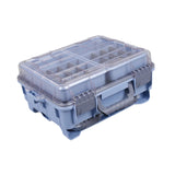 Maxbell Multifunctional Lure Box Waterproof for Outdoor Saltwater Freshwater Camping Blue