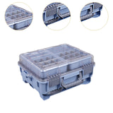 Maxbell Multifunctional Lure Box Waterproof for Outdoor Saltwater Freshwater Camping Blue