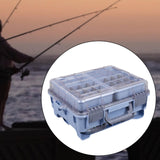 Maxbell Multifunctional Lure Box Waterproof for Outdoor Saltwater Freshwater Camping Blue