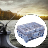 Maxbell Multifunctional Lure Box Waterproof for Outdoor Saltwater Freshwater Camping Blue