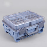 Maxbell Multifunctional Lure Box Waterproof for Outdoor Saltwater Freshwater Camping Blue