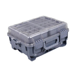 Maxbell Multifunctional Lure Box Waterproof for Outdoor Saltwater Freshwater Camping Gray