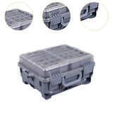 Maxbell Multifunctional Lure Box Waterproof for Outdoor Saltwater Freshwater Camping Gray