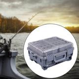 Maxbell Multifunctional Lure Box Waterproof for Outdoor Saltwater Freshwater Camping Gray