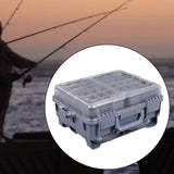 Maxbell Multifunctional Lure Box Waterproof for Outdoor Saltwater Freshwater Camping Gray