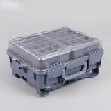 Maxbell Multifunctional Lure Box Waterproof for Outdoor Saltwater Freshwater Camping Gray