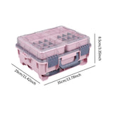 Maxbell Multifunctional Lure Box Waterproof for Outdoor Saltwater Freshwater Camping Pink