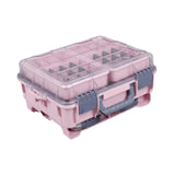 Maxbell Multifunctional Lure Box Waterproof for Outdoor Saltwater Freshwater Camping Pink