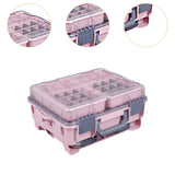 Maxbell Multifunctional Lure Box Waterproof for Outdoor Saltwater Freshwater Camping Pink