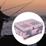 Maxbell Multifunctional Lure Box Waterproof for Outdoor Saltwater Freshwater Camping Pink