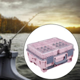 Maxbell Multifunctional Lure Box Waterproof for Outdoor Saltwater Freshwater Camping Pink