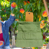 Maxbell Outdoor Foraging Bag with Drawstring Belt Bag for Outdoor Foragers Gardeners green