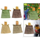 Maxbell Outdoor Foraging Bag with Drawstring Belt Bag for Outdoor Foragers Gardeners green
