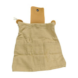 Maxbell Outdoor Foraging Bag with Drawstring Belt Bag for Outdoor Foragers Gardeners khaki