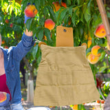 Maxbell Outdoor Foraging Bag with Drawstring Belt Bag for Outdoor Foragers Gardeners khaki