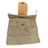 Maxbell Outdoor Foraging Bag with Drawstring Belt Bag for Outdoor Foragers Gardeners gray