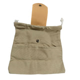 Maxbell Outdoor Foraging Bag with Drawstring Belt Bag for Outdoor Foragers Gardeners gray