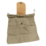 Maxbell Outdoor Foraging Bag with Drawstring Belt Bag for Outdoor Foragers Gardeners gray