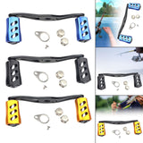 Maxbell Fishing Reel Handle Portable Fishing Gear Double Rocker Arm for Boat Fishing Blue