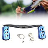 Maxbell Fishing Reel Handle Portable Fishing Gear Double Rocker Arm for Boat Fishing Blue