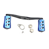 Maxbell Fishing Reel Handle Portable Fishing Gear Double Rocker Arm for Boat Fishing Blue