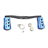 Maxbell Fishing Reel Handle Portable Fishing Gear Double Rocker Arm for Boat Fishing Blue
