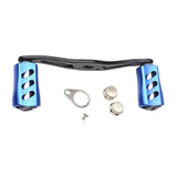 Maxbell Fishing Reel Handle Portable Fishing Gear Double Rocker Arm for Boat Fishing Blue