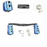 Maxbell Fishing Reel Handle Portable Fishing Gear Double Rocker Arm for Boat Fishing Blue